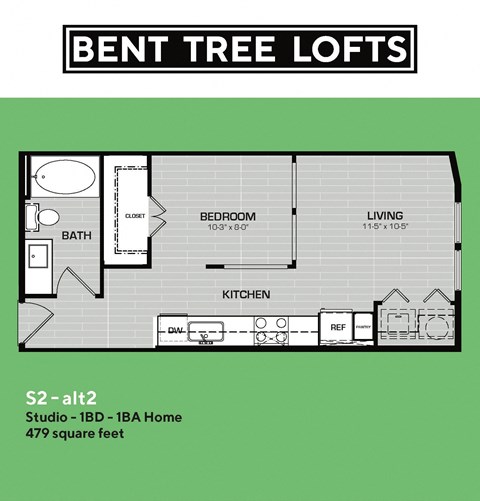 S2 Alt 2 Floorplan Bent Tree Lofts